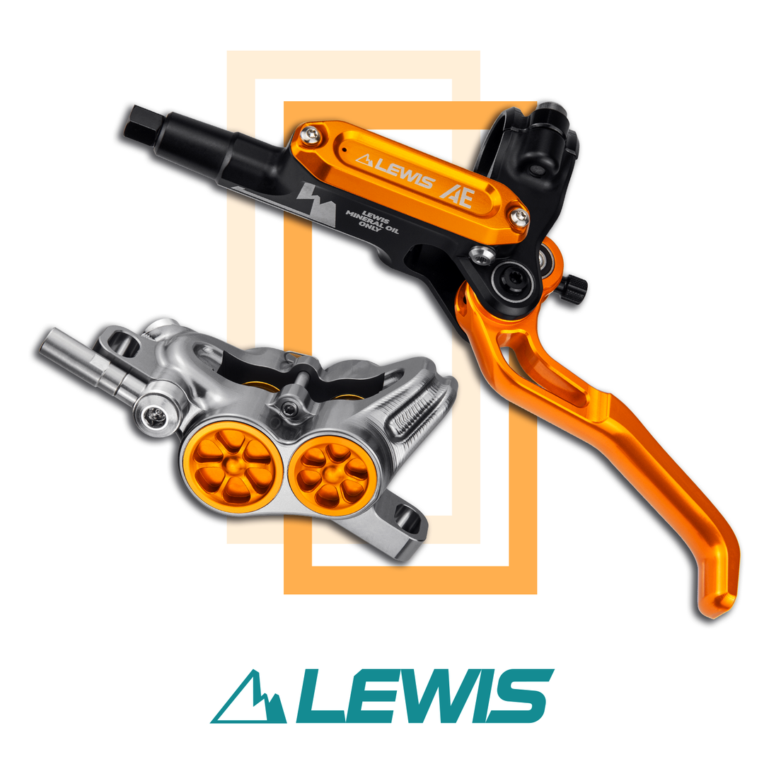 AE brake (available to order now) black & orange