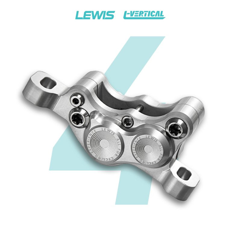 4 pot vertical brake (silver) Front and rear.