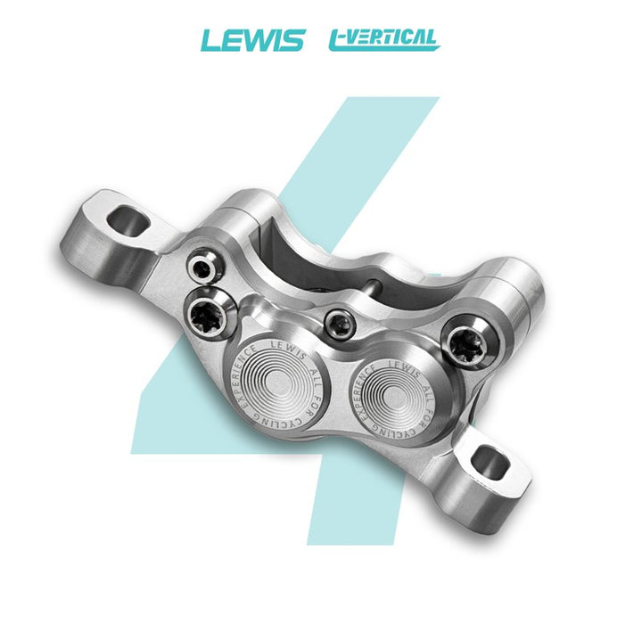 4 pot vertical brake (silver) Front and rear.