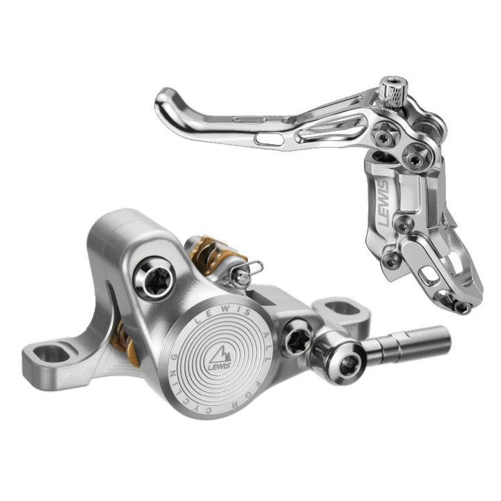 2 pot vertical brake (silver) Front and rear.