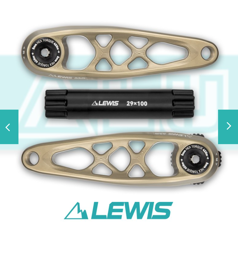 Lewis AL cranks. Available to order now.