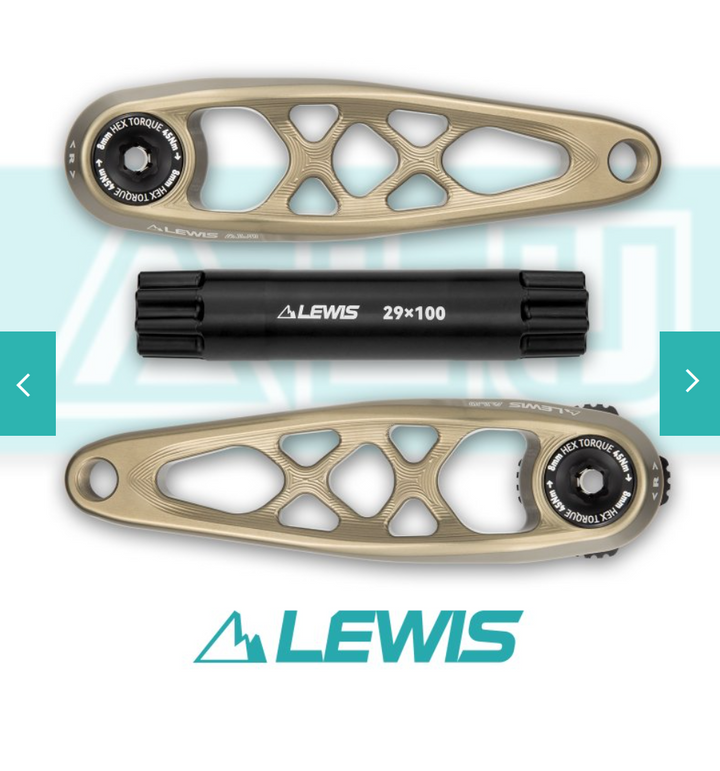 Lewis AL cranks. Available to order now.